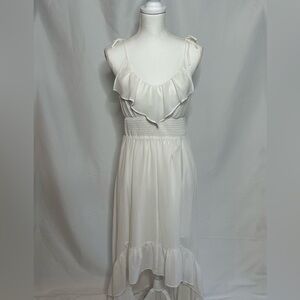 White high low dresss